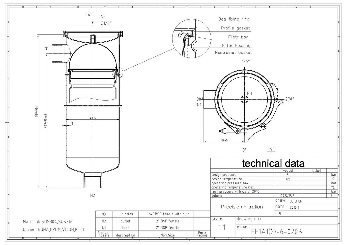 Economic Bag Filter Housing002